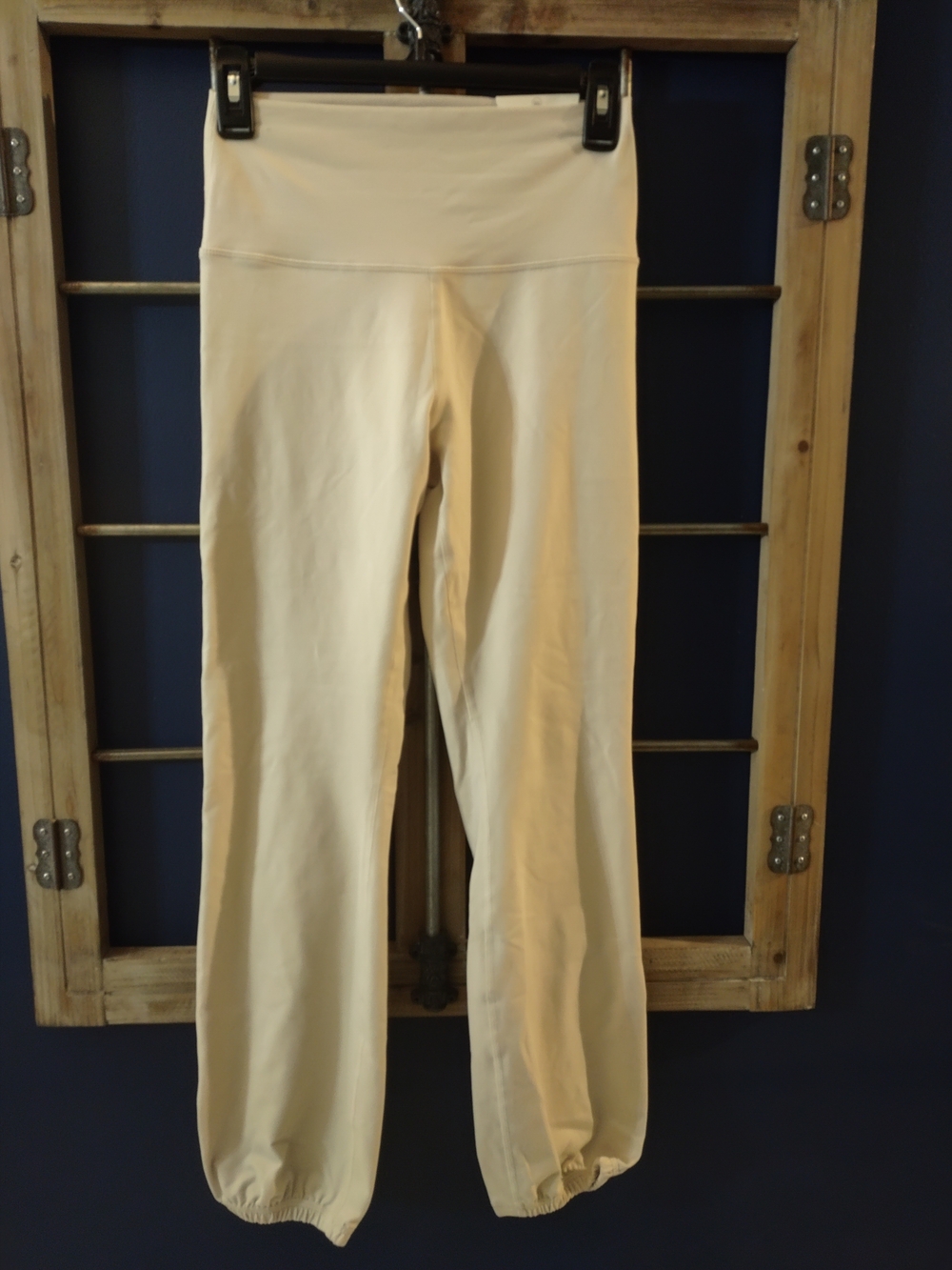 Offline By aerie Cream Track Joggers with High Waist